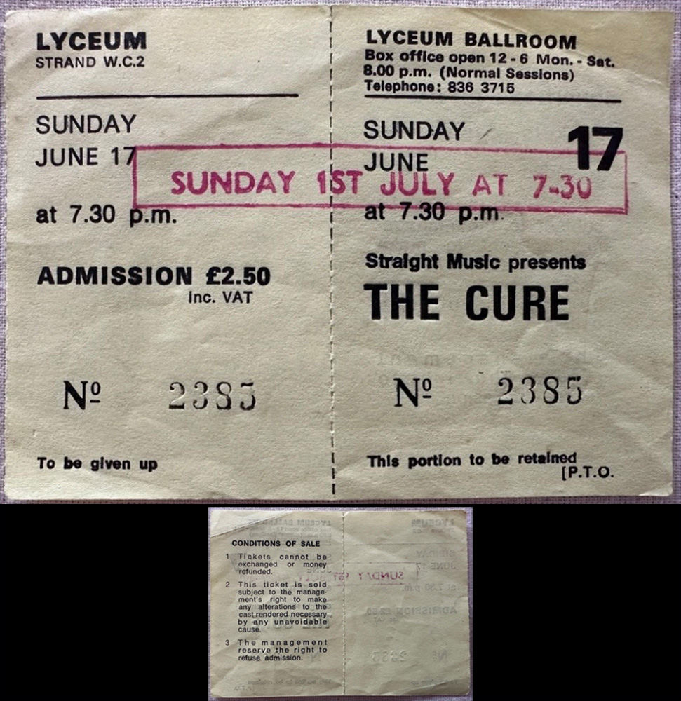 a ticket for this concert