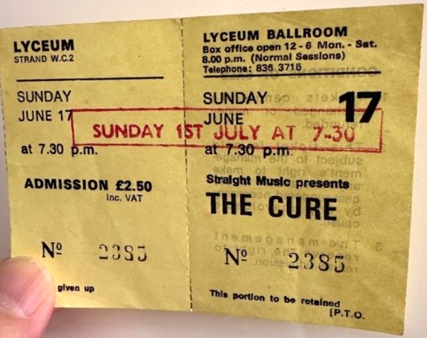 a ticket for this concert