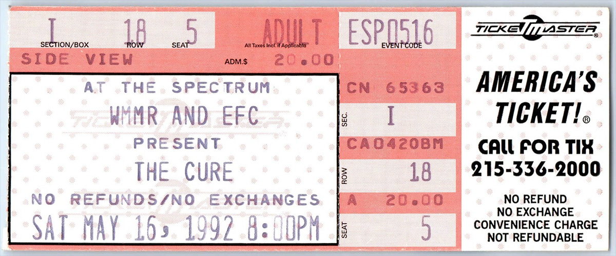 a ticket for this concert
