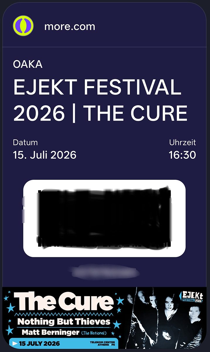 a ticket for this concert