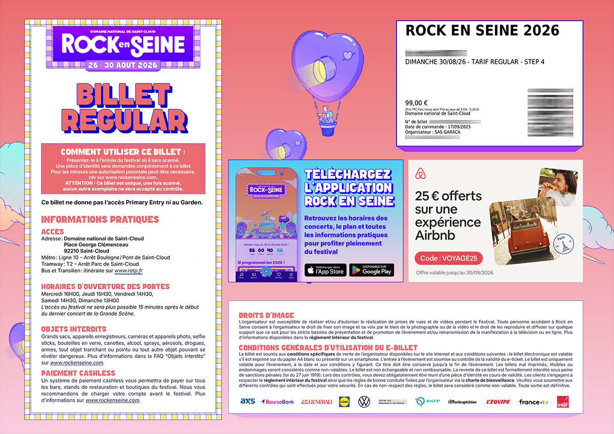 a ticket for this concert